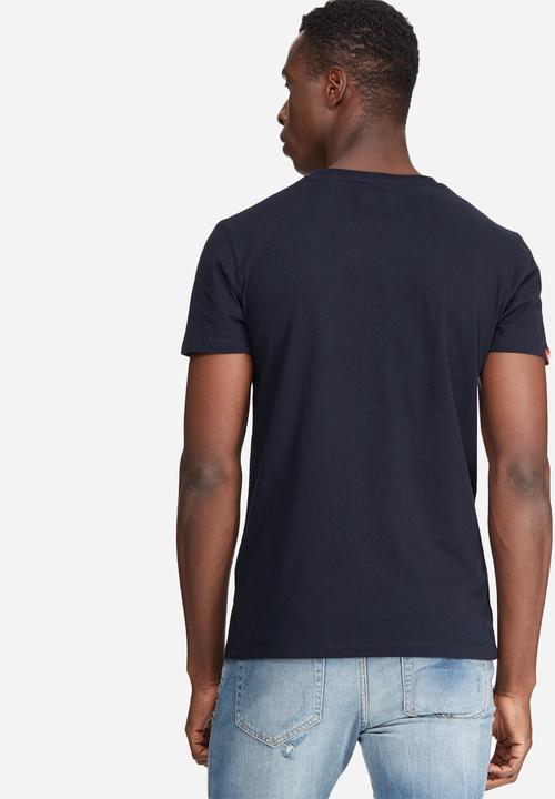Superdry. - Orange label vintage embroidery vee tee