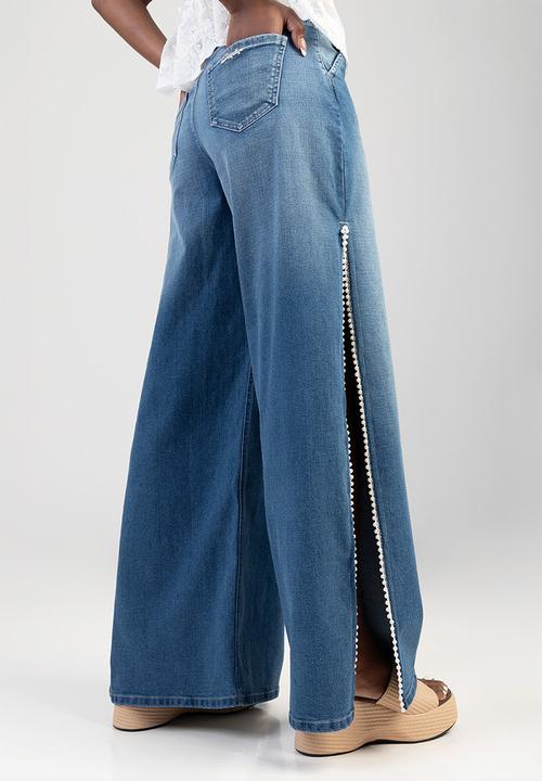 SISSY BOY - Kyla Wide Leg Jeans - Light Vintage