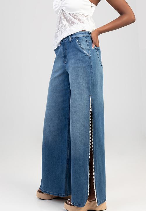 SISSY BOY - Kyla Wide Leg Jeans - Light Vintage