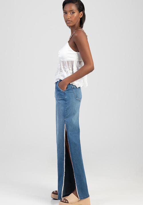 SISSY BOY - Kyla Wide Leg Jeans - Light Vintage