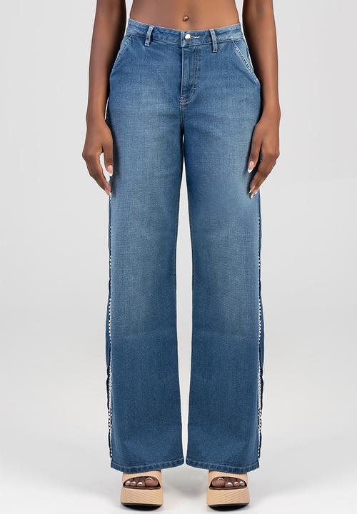 SISSY BOY - Kyla Wide Leg Jeans - Light Vintage