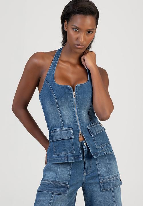 SISSY BOY - Kim Denim Top - Medium Vintage