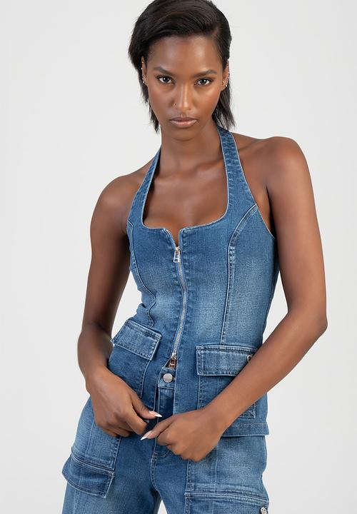 SISSY BOY - Kim Denim Top - Medium Vintage