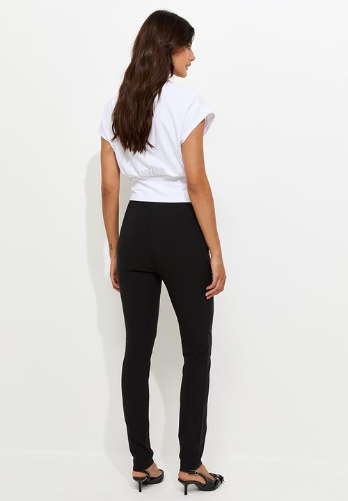 New Look - Aw26 Zip Bengaline Slim Trous - Black