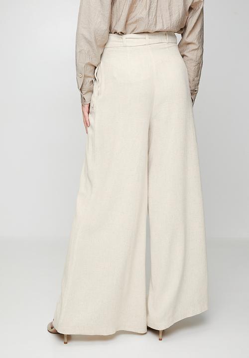 POLO - Wmn Tash Wide Leg Pant - Natural