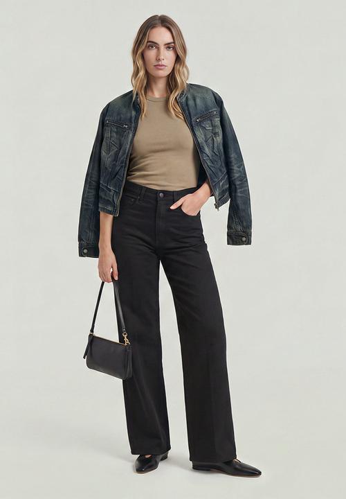 G-STAR - Deck 2.0 High Loose Wmn - neo black denim