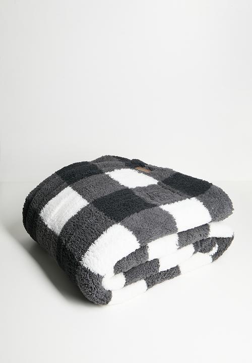 Horrockses - Scottish Check Throw - Asphalt