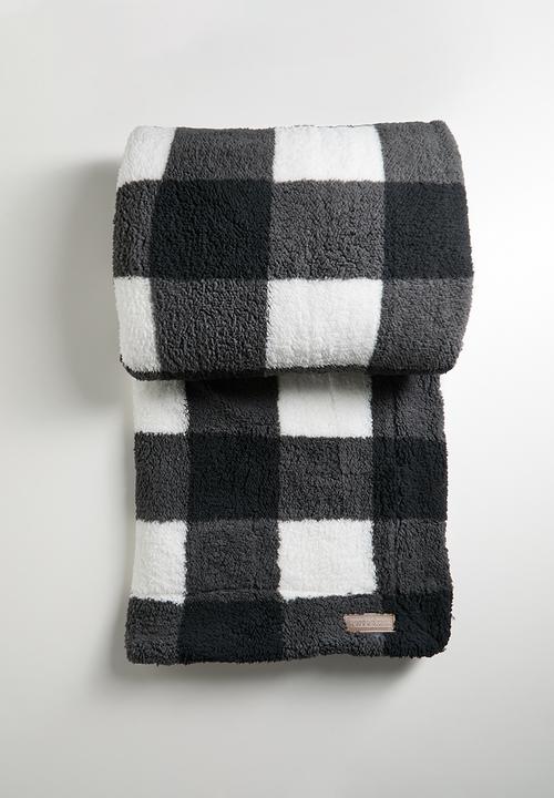 Horrockses - Scottish Check Throw - Asphalt