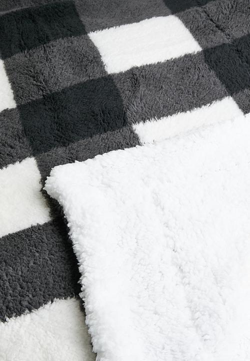Horrockses - Scottish Check Throw - Asphalt