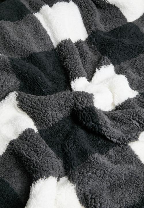 Horrockses - Scottish Check Throw - Asphalt