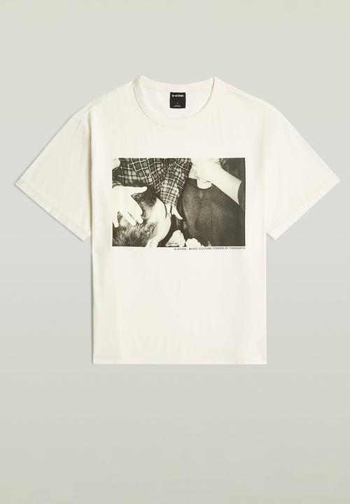 G-STAR - Loose photo r t wmn - milk gd