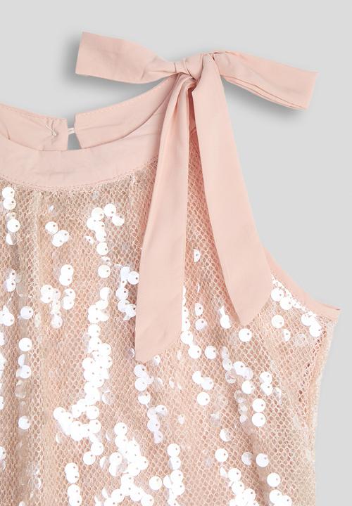 Pop Candy - Sequin cutaway blouse - pink