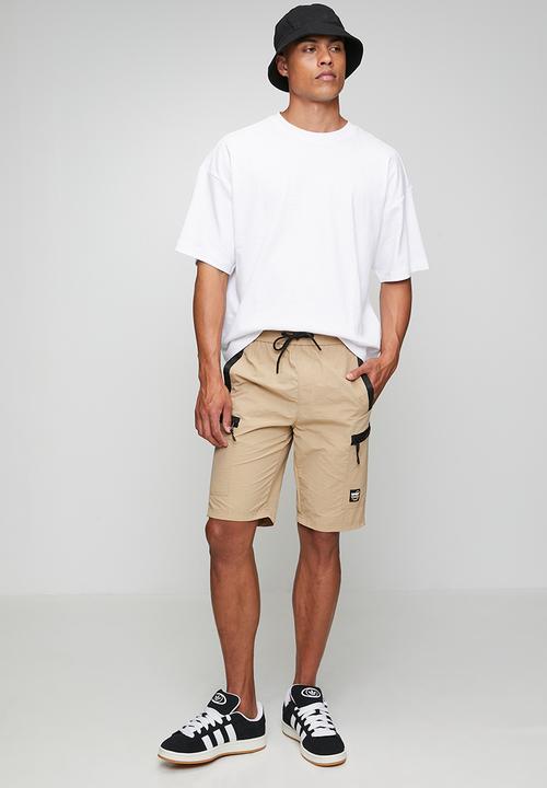 SOVIET - Nylon Shorts - Khaki