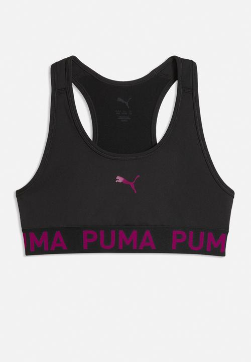PUMA - Puma Strong Bra G - Puma Black-Fuchsia Glow