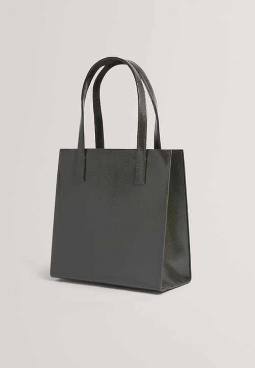 Ted Baker - CRINION: Crinkle Small Icon Bag - Mid Grey