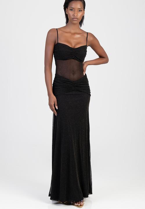 SISSY BOY - Electric Energy Maxi Dress - Black/Gold