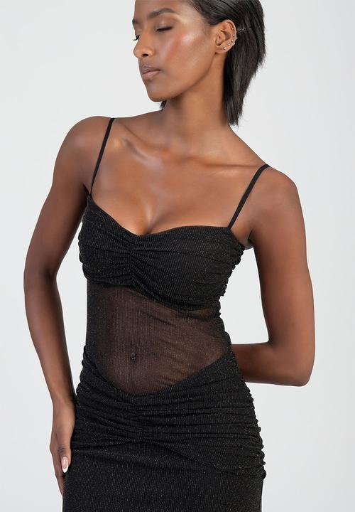 SISSY BOY - Electric Energy Maxi Dress - Black/Gold