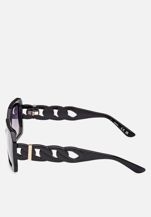 GUESS - Guess Sunglass & Case W0001 GU00110-01B-54 - Shiny Black