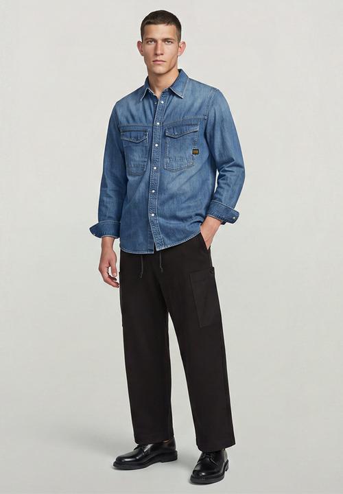 G-STAR - Cargo Pocket Sw Pant - Dk Black