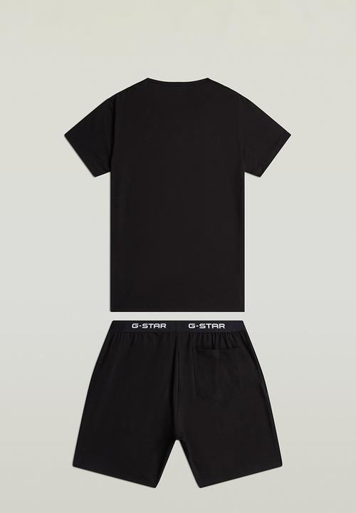 G-STAR - Tee and short set-Black