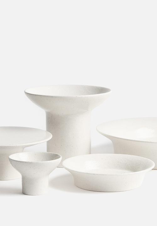 H&M - Large speckled serving bowl - white