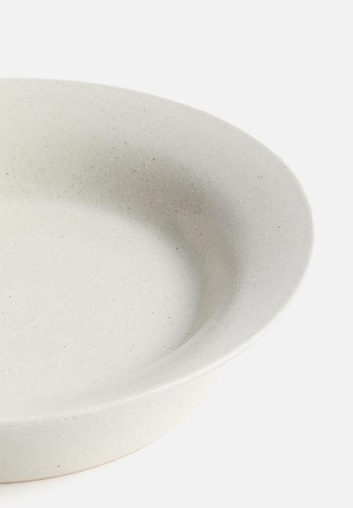 H&M - Large speckled serving bowl - white