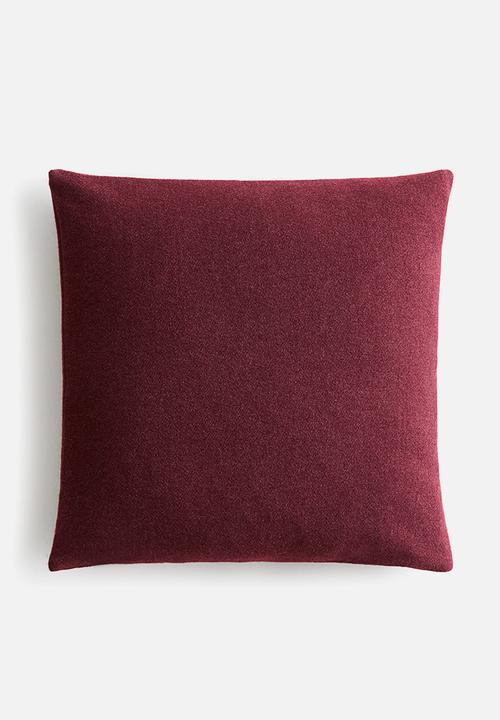 H&M - Viscose-blend cushion cover - dark plum red