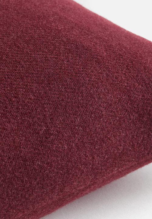 H&M - Viscose-blend cushion cover - dark plum red