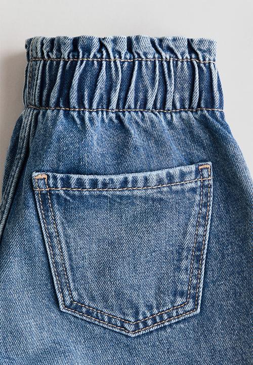 H&M - Loose fit denim shorts - denim blue