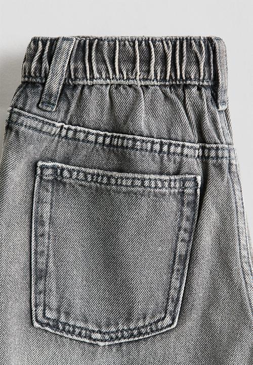 H&M - Regular fit printed  jeans - denim grey/minecraft