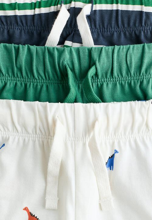 H&M - Pack cotton jersey shorts - green/dinosaurs
