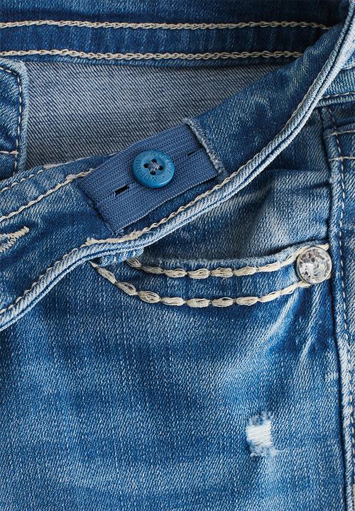H&M - Skinny fit bootcut low jeans - denim blue