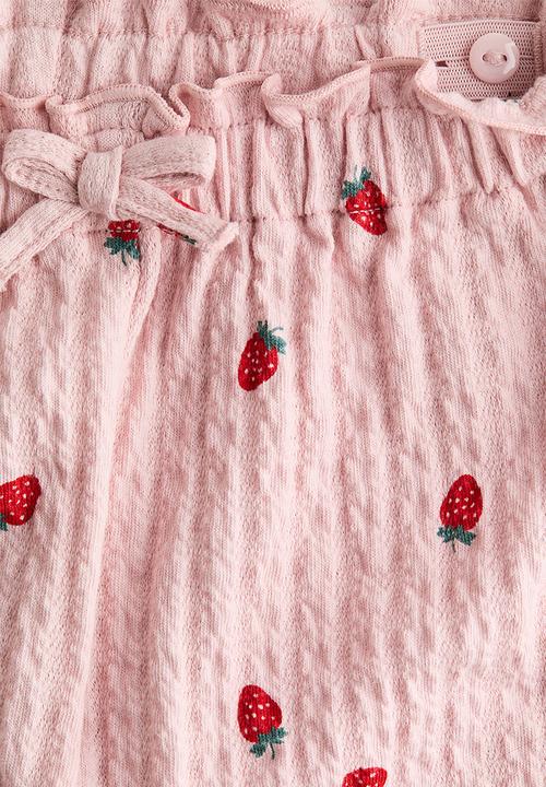 H&M - Textured jersey trousers - pink/strawberries