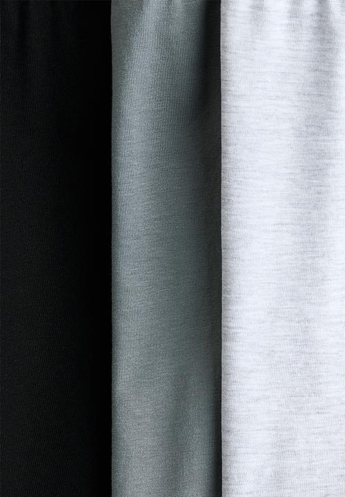 H&M - 3-Pack cycling shorts - grey/black