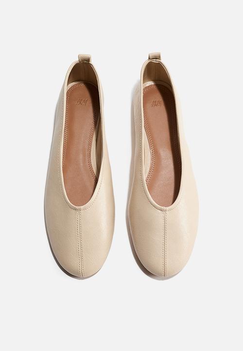 H&M - Ballet pumps - light beige