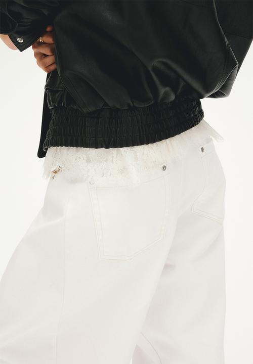 H&M - Barrel-leg jeans - white