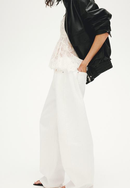 H&M - Barrel-leg jeans - white