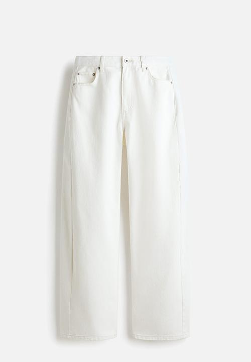 H&M - Barrel-leg jeans - white