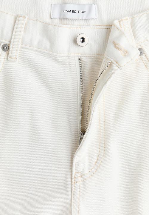 H&M - Barrel-leg jeans - white