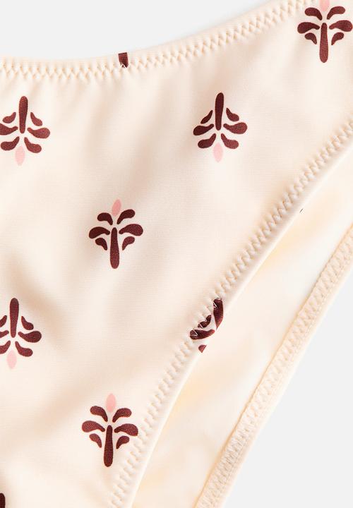 H&M - Brazilian bikini bottoms - cream/floral