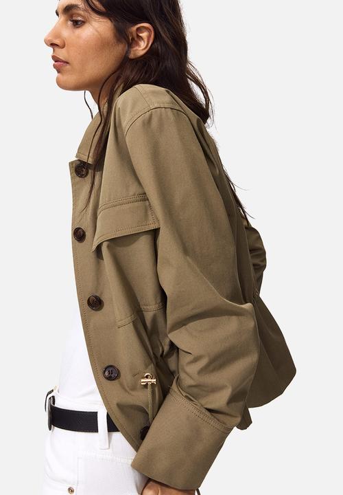 H&M - Cotton twill jacket - khaki green