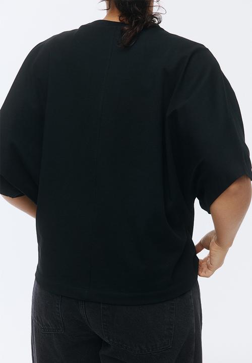 H&M - Batwing-sleeved t-shirt - black