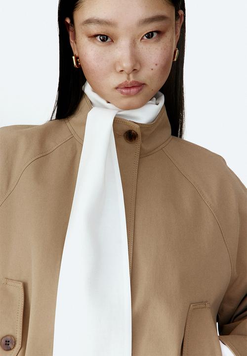 H&M - Cotton twill jacket - dark beige