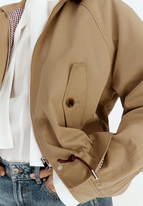H&M - Cotton twill jacket - dark beige