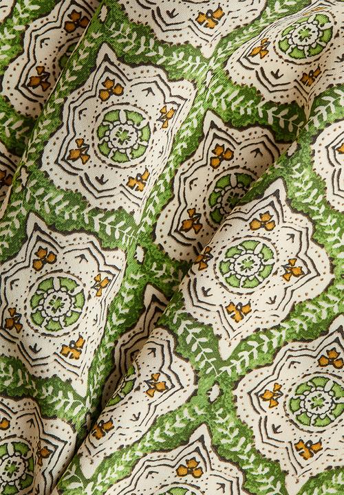 H&M - Viscose tunic dress - green/patterned