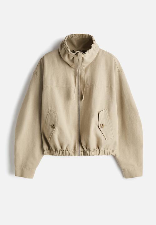 H&M - Linen-blend jacket - beige