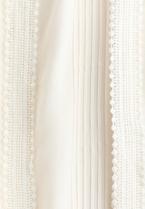 H&M - Pintucked trousers - cream