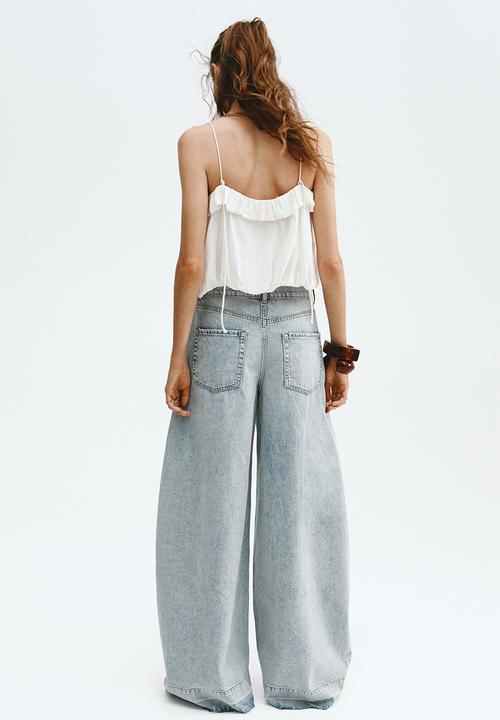 H&M - Wide-leg jeans - light denim blue