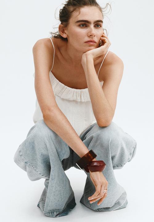 H&M - Wide-leg jeans - light denim blue
