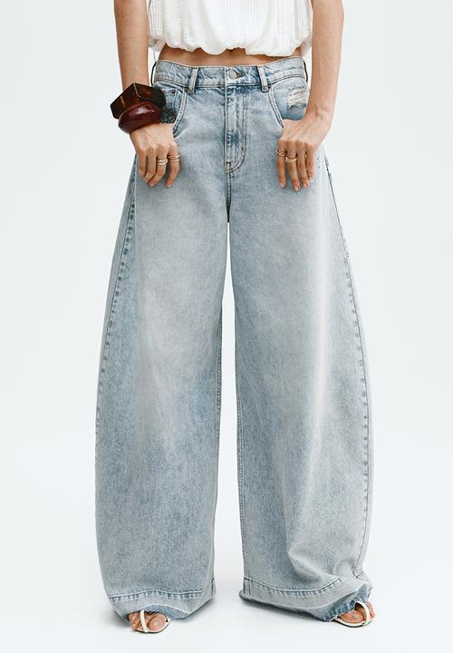 H&M - Wide-leg jeans - light denim blue